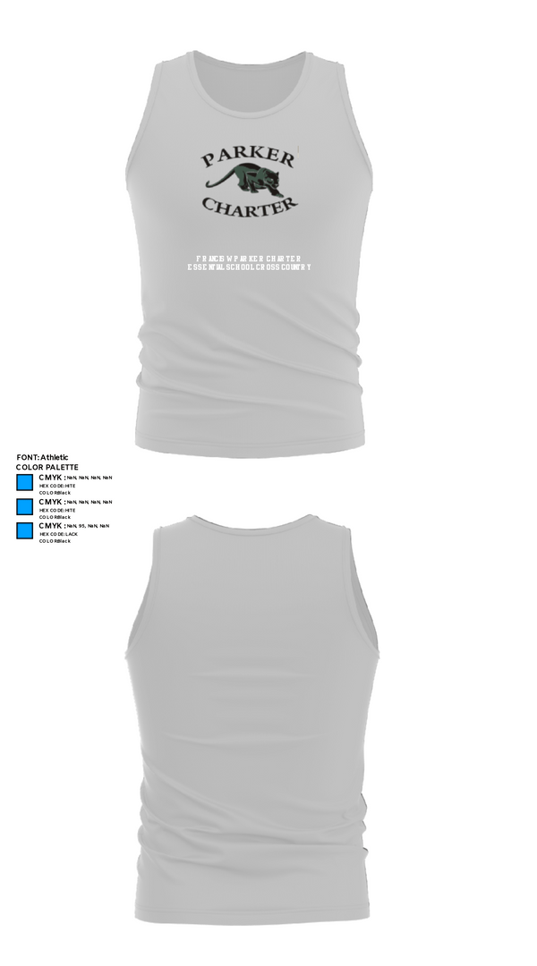 Tank Top, Francis W Parker Charter Essential School Cross Country, Cross Country, Teamtime, Team time, sublimation, custom sports apparel, team uniforms, spirit wear, spiritwear, sports uniforms, custom shirts, team store, custom team store, fundraiser sports, apparel fundraiser