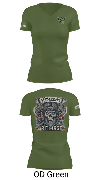 Womens Short Sleeve Vneck Shirt, Baker 3-509th 3rd Plt 1st squad, Army, Teamtime, Team time, sublimation, custom sports apparel, team uniforms, spirit wear, spiritwear, sports uniforms, custom shirts, team store, custom team store, fundraiser sports, apparel fundraiser