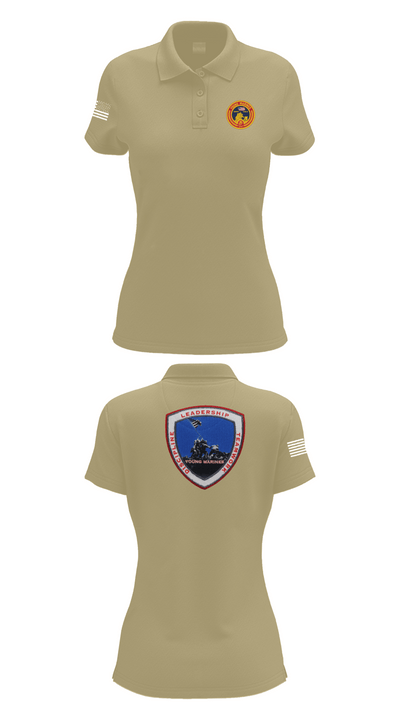 Lancaster County Young Marines 89976049 Women's Short Sleeve Performance Polo  - 95