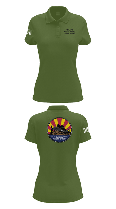 WAATS 15T10 CLASS 25-001 61882082 Women's Short Sleeve Performance Polo  - 55