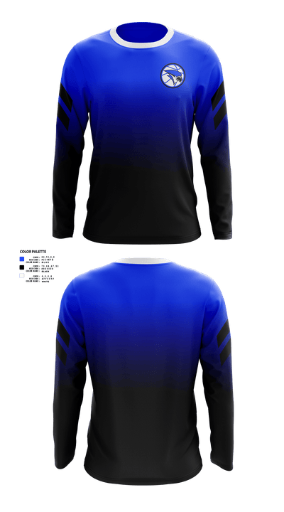 Merrill High School Basketball 85128934 Long Sleeve Performance Shirt - 40