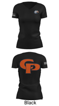 College Place High School Cross Country 5484368 Women's Short Sleeve V-neck Shirt - 38