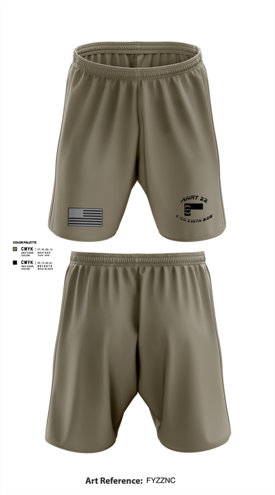 Charlie Company 230th Brigade Support Battalion Athletic Shorts With Pockets - 4