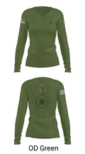 205th HHC 61096734 Women's Long Sleeve V-neck Shirt - 54