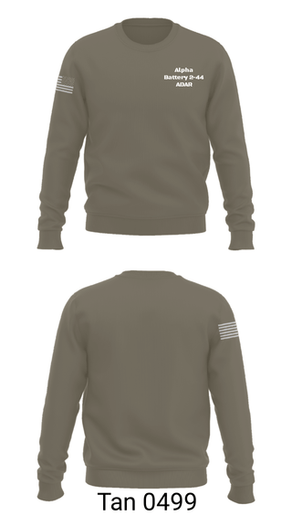 Crew Neck Sweatshirt, Alpha Battery 2-44 ADAR, , Teamtime, Team time, sublimation, custom sports apparel, team uniforms, spirit wear, spiritwear, sports uniforms, custom shirts, team store, custom team store, fundraiser sports, apparel fundraiser
