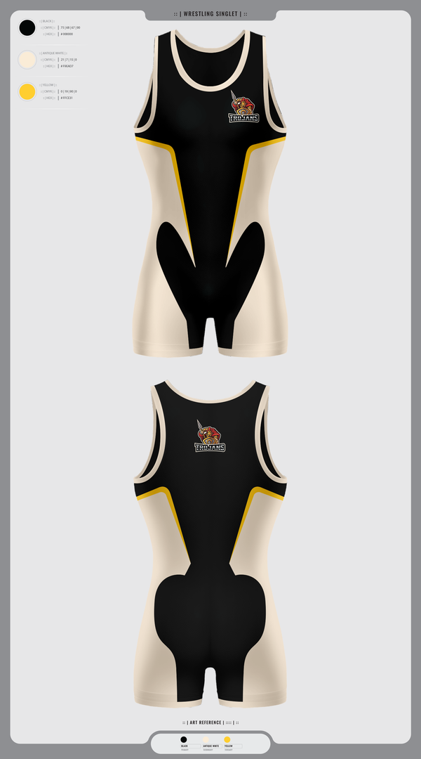 Wrestling Singlet, TROJANS, Wrestling, Teamtime, Team time, sublimation, custom sports apparel, team uniforms, spirit wear, spiritwear, sports uniforms, custom shirts, team store, custom team store, fundraiser sports, apparel fundraiser
