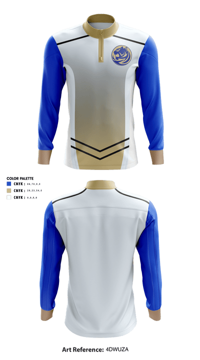 Bradwell Institute Volleyball 8244530 Quarter Zip Jacket - 10