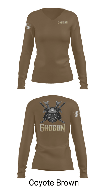 Shogun 7265480 Women's Long Sleeve V-neck Shirt - 17