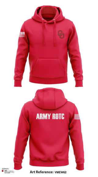 Hoodie, OU Army ROTC, Army, Teamtime, Team time, sublimation, custom sports apparel, team uniforms, spirit wear, spiritwear, sports uniforms, custom shirts, team store, custom team store, fundraiser sports, apparel fundraiser