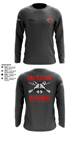 Long Sleeve Performance Shirt, Charger Co. / 2-112th Infantry Battalion, National Guard, Teamtime, Team time, sublimation, custom sports apparel, team uniforms, spirit wear, spiritwear, sports uniforms, custom shirts, team store, custom team store, fundraiser sports, apparel fundraiser