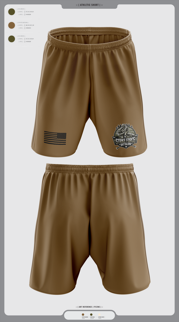 Athletic Shorts With Pockets, Strike force Battalion, Army, Teamtime, Team time, sublimation, custom sports apparel, team uniforms, spirit wear, spiritwear, sports uniforms, custom shirts, team store, custom team store, fundraiser sports, apparel fundraiser
