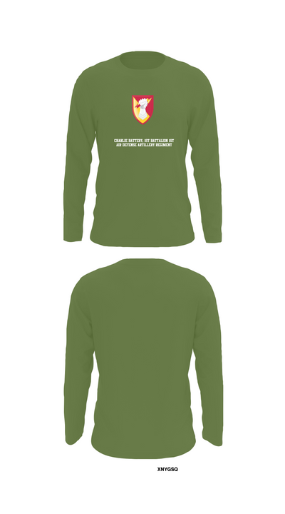 Charlie Battery, 1st Battalion 1st Air Defense Artillery Regiment 30470719 Long Sleeve Performance Shirt 52