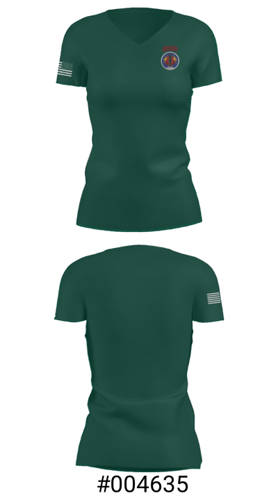 Pershing 24275659 Women's Short Sleeve V-neck Shirt - 30