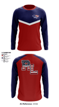 Red Land High School Cheer 22621140 Long Sleeve Performance Shirt - 2