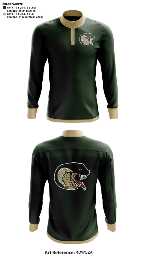Quarter Zip Jacket, Jackson Heights Lady Cobra Basketball, Women's Basketball, Teamtime, Team time, sublimation, custom sports apparel, team uniforms, spirit wear, spiritwear, sports uniforms, custom shirts, team store, custom team store, fundraiser sports, apparel fundraiser