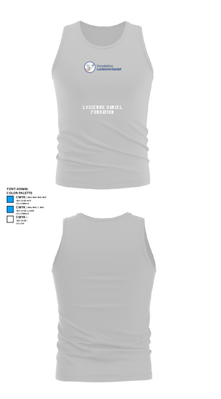 Tank Top, Lucienne Daniel Fondation, , Teamtime, Team time, sublimation, custom sports apparel, team uniforms, spirit wear, spiritwear, sports uniforms, custom shirts, team store, custom team store, fundraiser sports, apparel fundraiser