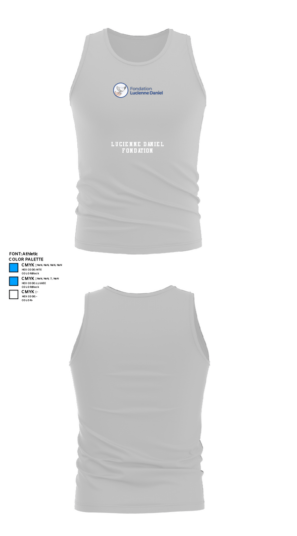 Tank Top, Lucienne Daniel Fondation, , Teamtime, Team time, sublimation, custom sports apparel, team uniforms, spirit wear, spiritwear, sports uniforms, custom shirts, team store, custom team store, fundraiser sports, apparel fundraiser