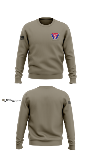 Crew Neck Sweatshirt, , Army, Teamtime, Team time, sublimation, custom sports apparel, team uniforms, spirit wear, spiritwear, sports uniforms, custom shirts, team store, custom team store, fundraiser sports, apparel fundraiser