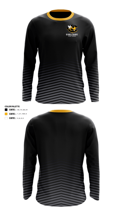 Coolidge High School Cross Country 37076314 Long Sleeve Performance Shirt - 40