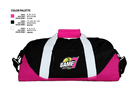 Duffle Bag, Game7 Softball, Softball, Teamtime, Team time, sublimation, custom sports apparel, team uniforms, spirit wear, spiritwear, sports uniforms, custom shirts, team store, custom team store, fundraiser sports, apparel fundraiser