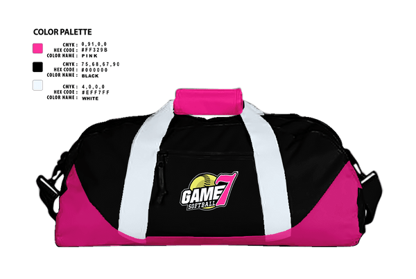 Duffle Bag, Game7 Softball, Softball, Teamtime, Team time, sublimation, custom sports apparel, team uniforms, spirit wear, spiritwear, sports uniforms, custom shirts, team store, custom team store, fundraiser sports, apparel fundraiser