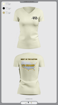 Volleyball Virginia 15979116 Women's Short Sleeve V-neck Shirt - 1