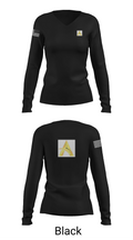 aahotellounge 91241179 Women's Long Sleeve V-neck Shirt - 35