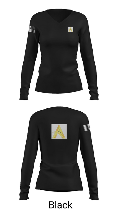 aahotellounge 91241179 Women's Long Sleeve V-neck Shirt - 35