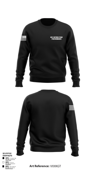 Crew Neck Sweatshirt, 492 SOTRSS Peak Performance, Air Force, Teamtime, Team time, sublimation, custom sports apparel, team uniforms, spirit wear, spiritwear, sports uniforms, custom shirts, team store, custom team store, fundraiser sports, apparel fundraiser