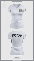 Las Vegas city marshals 28118812 Women's Short Sleeve V-neck Shirt - 1