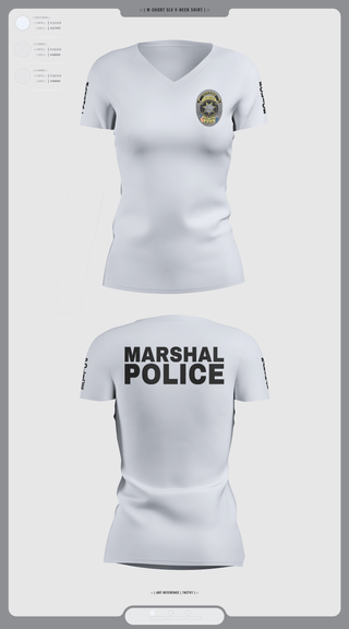 Womens Short Sleeve Vneck Shirt, Las Vegas city marshals, Police, Teamtime, Team time, sublimation, custom sports apparel, team uniforms, spirit wear, spiritwear, sports uniforms, custom shirts, team store, custom team store, fundraiser sports, apparel fundraiser