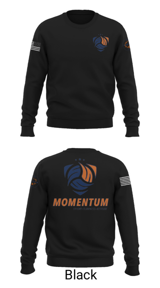 Crew Neck Sweatshirt, Momentum Volleyball Club, Women's Volleyball, Teamtime, Team time, sublimation, custom sports apparel, team uniforms, spirit wear, spiritwear, sports uniforms, custom shirts, team store, custom team store, fundraiser sports, apparel fundraiser