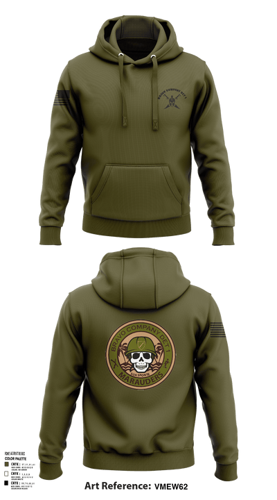 Bravo Company Det 1 Recruiting and Retention Battalion 79622456 Hoodie - 119