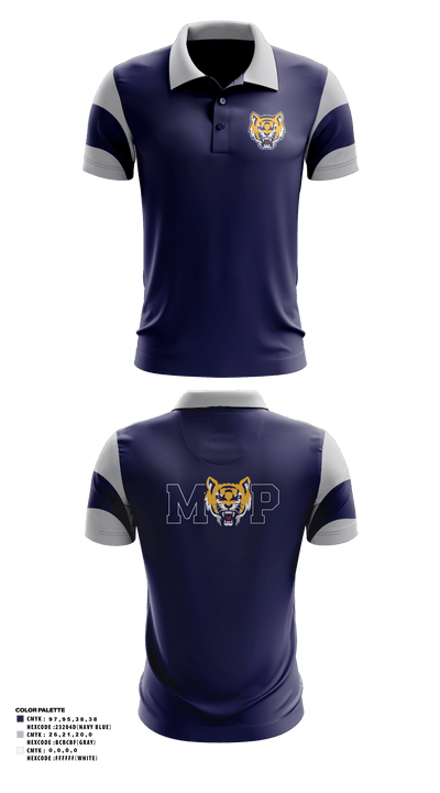 Moss Point High School Band 62509341 Short Sleeve Performance Polo - 41