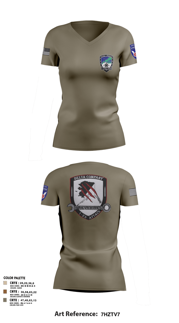 Womens Short Sleeve Vneck Shirt, A Co. 1-25 ABD Co. 1-25 AB, Army, Teamtime, Team time, sublimation, custom sports apparel, team uniforms, spirit wear, spiritwear, sports uniforms, custom shirts, team store, custom team store, fundraiser sports, apparel fundraiser