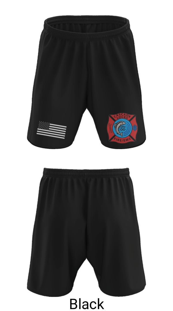 Athletic Shorts With Pockets, Station 3Cascade Locks Fire & EMS, Fire Department, Teamtime, Team time, sublimation, custom sports apparel, team uniforms, spirit wear, spiritwear, sports uniforms, custom shirts, team store, custom team store, fundraiser sports, apparel fundraiser