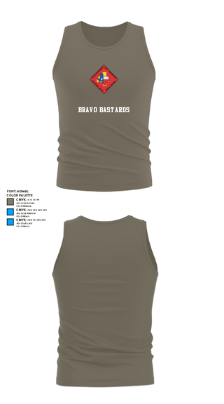 Tank Top, Bravo Bastards, Marines, Teamtime, Team time, sublimation, custom sports apparel, team uniforms, spirit wear, spiritwear, sports uniforms, custom shirts, team store, custom team store, fundraiser sports, apparel fundraiser