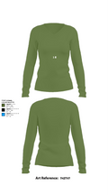 1/8 74512823 Women's Long Sleeve V-neck Shirt - 42