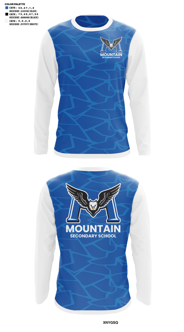 Long Sleeve Performance Shirt, R.E. Mountain Secondary School, Spirit Store, Teamtime, Team time, sublimation, custom sports apparel, team uniforms, spirit wear, spiritwear, sports uniforms, custom shirts, team store, custom team store, fundraiser sports, apparel fundraiser