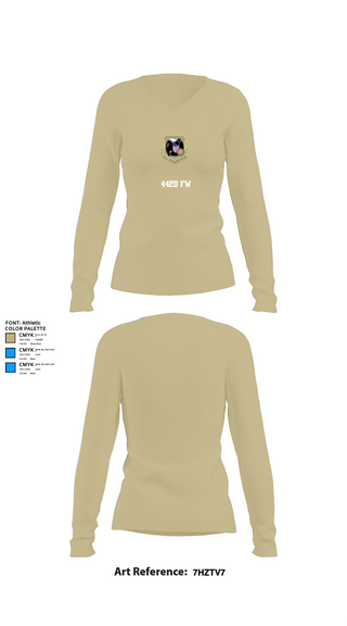 Womens Long Sleeve Vneck Shirt, 442D FW, , Teamtime, Team time, sublimation, custom sports apparel, team uniforms, spirit wear, spiritwear, sports uniforms, custom shirts, team store, custom team store, fundraiser sports, apparel fundraiser