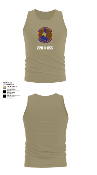 Tank Top, 22nd OSS, Air Force, Teamtime, Team time, sublimation, custom sports apparel, team uniforms, spirit wear, spiritwear, sports uniforms, custom shirts, team store, custom team store, fundraiser sports, apparel fundraiser