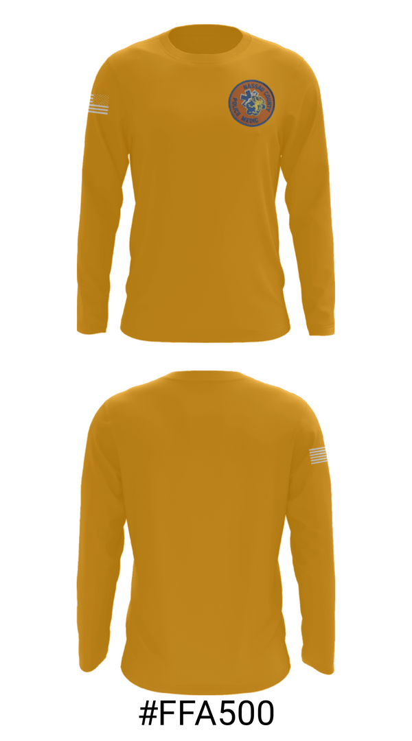 Long Sleeve Performance Shirt, Nassau County Emergency Ambulance Bureau, Police, Teamtime, Team time, sublimation, custom sports apparel, team uniforms, spirit wear, spiritwear, sports uniforms, custom shirts, team store, custom team store, fundraiser sports, apparel fundraiser