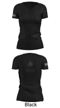 GCG BUILDING CONTRACTOR 38074769 Women's Short Sleeve V-neck Shirt - 38