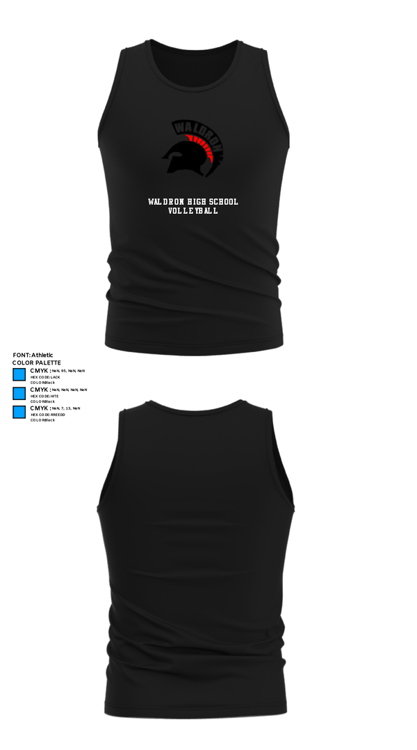 Tank Top, Waldron High School Volleyball, Women's Volleyball, Teamtime, Team time, sublimation, custom sports apparel, team uniforms, spirit wear, spiritwear, sports uniforms, custom shirts, team store, custom team store, fundraiser sports, apparel fundraiser
