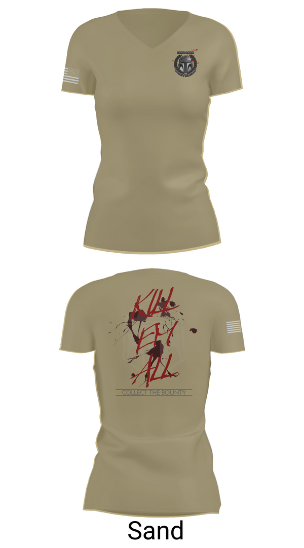 Womens Short Sleeve Vneck Shirt, Bounty hunters, , Teamtime, Team time, sublimation, custom sports apparel, team uniforms, spirit wear, spiritwear, sports uniforms, custom shirts, team store, custom team store, fundraiser sports, apparel fundraiser