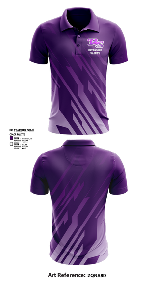 Short Sleeve Performance Polo, Riverside Saints, Track & Field, Teamtime, Team time, sublimation, custom sports apparel, team uniforms, spirit wear, spiritwear, sports uniforms, custom shirts, team store, custom team store, fundraiser sports, apparel fundraiser