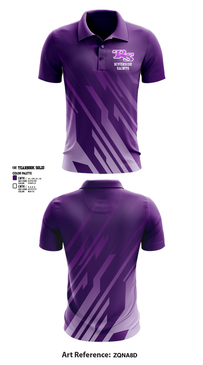 Riverside Saints 44149427 Short Sleeve Performance Polo - 1