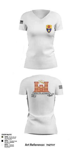 Womens Short Sleeve Vneck Shirt, 649 ENG CO649 ENG CO649 EN CO, Army, Teamtime, Team time, sublimation, custom sports apparel, team uniforms, spirit wear, spiritwear, sports uniforms, custom shirts, team store, custom team store, fundraiser sports, apparel fundraiser