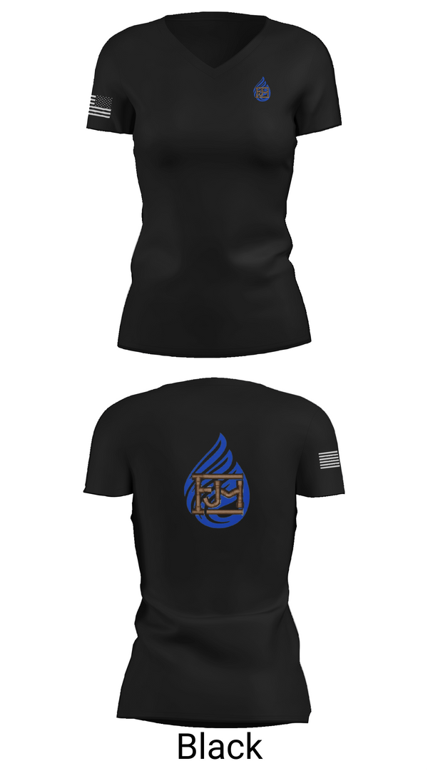 Womens Short Sleeve Vneck Shirt, JIMMORES MECHANICAL LLC, , Teamtime, Team time, sublimation, custom sports apparel, team uniforms, spirit wear, spiritwear, sports uniforms, custom shirts, team store, custom team store, fundraiser sports, apparel fundraiser