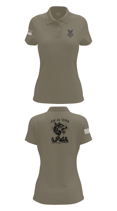 CDA 64 12212221 Women's Short Sleeve Performance Polo  - 71